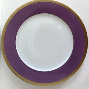 Haviland Laque de Chine Gold Amethyst Charger Plate (12 1/4  inches)